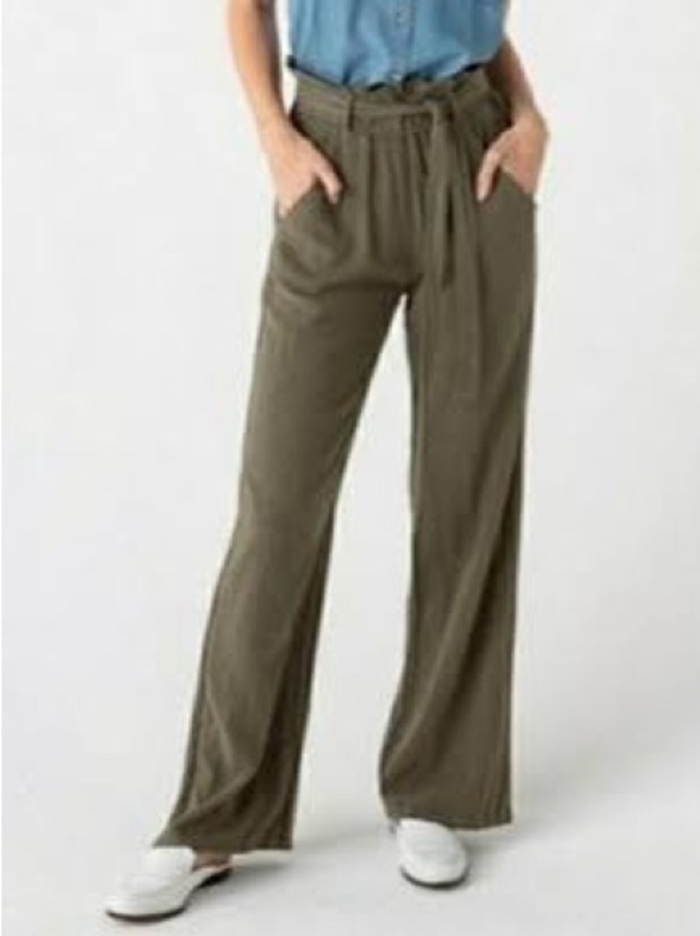 Thread + Supply Paperbag High Waist Wide Leg Pants